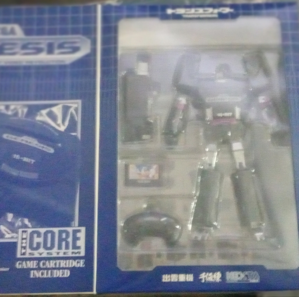 Action Figure Playset with Blue and Black Design